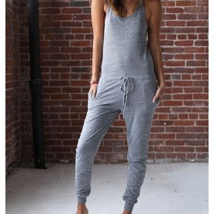 Spiritual Gangster Gray Racerback Jumpsuit